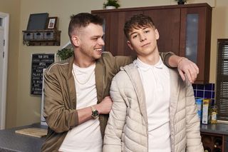 Hollyoaks Connor Calland and Billy Price as cousins Jordan Price and Sid Sumner