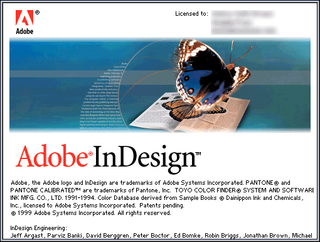 Adobe InDesign v1