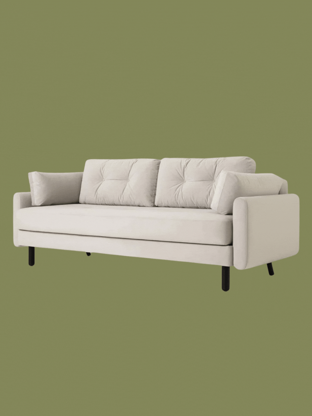 Swyft, Model 04 Sofa Bed 3 Seater, Pumice