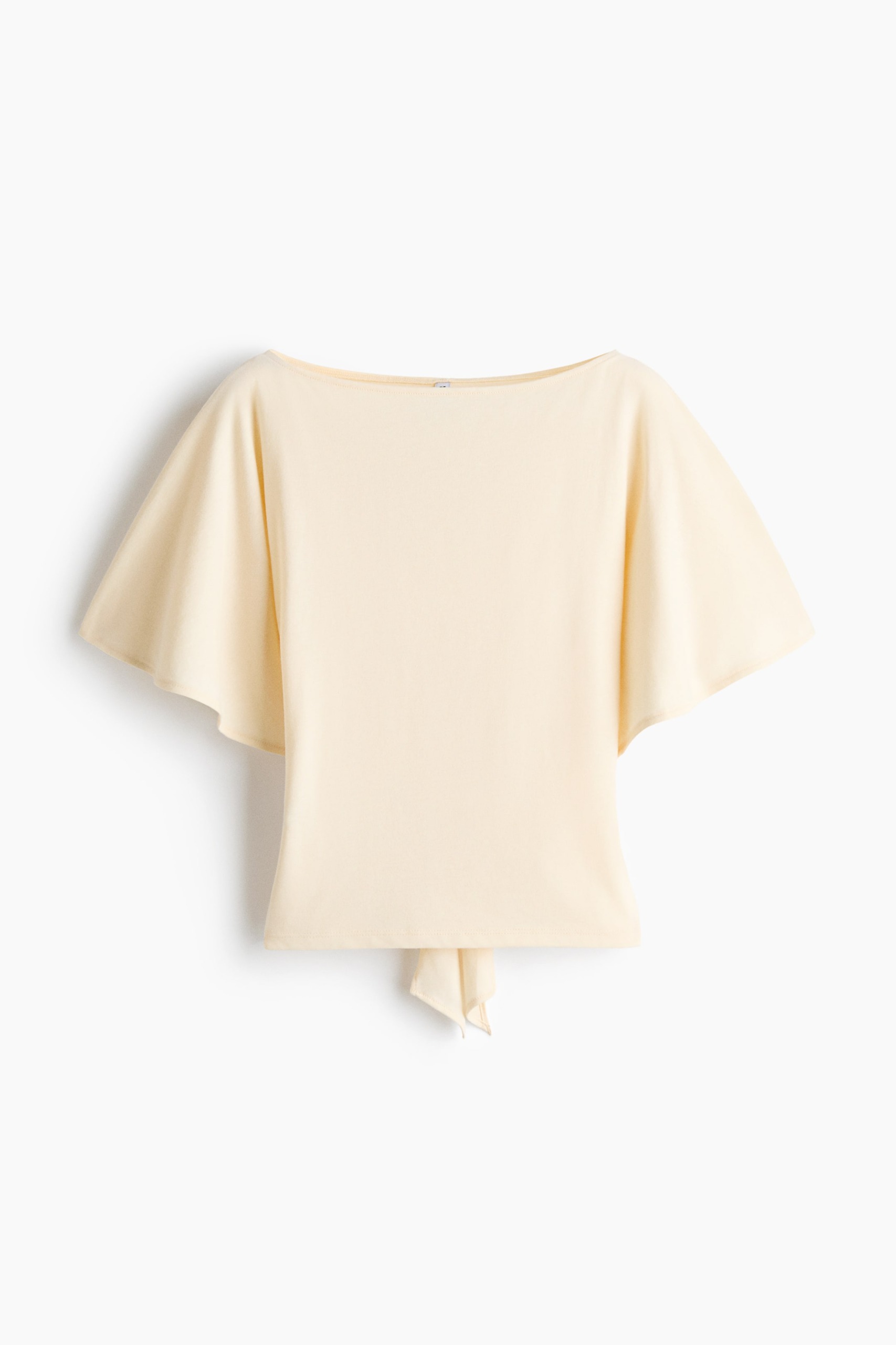 Tie-Back Boat-Neck Top