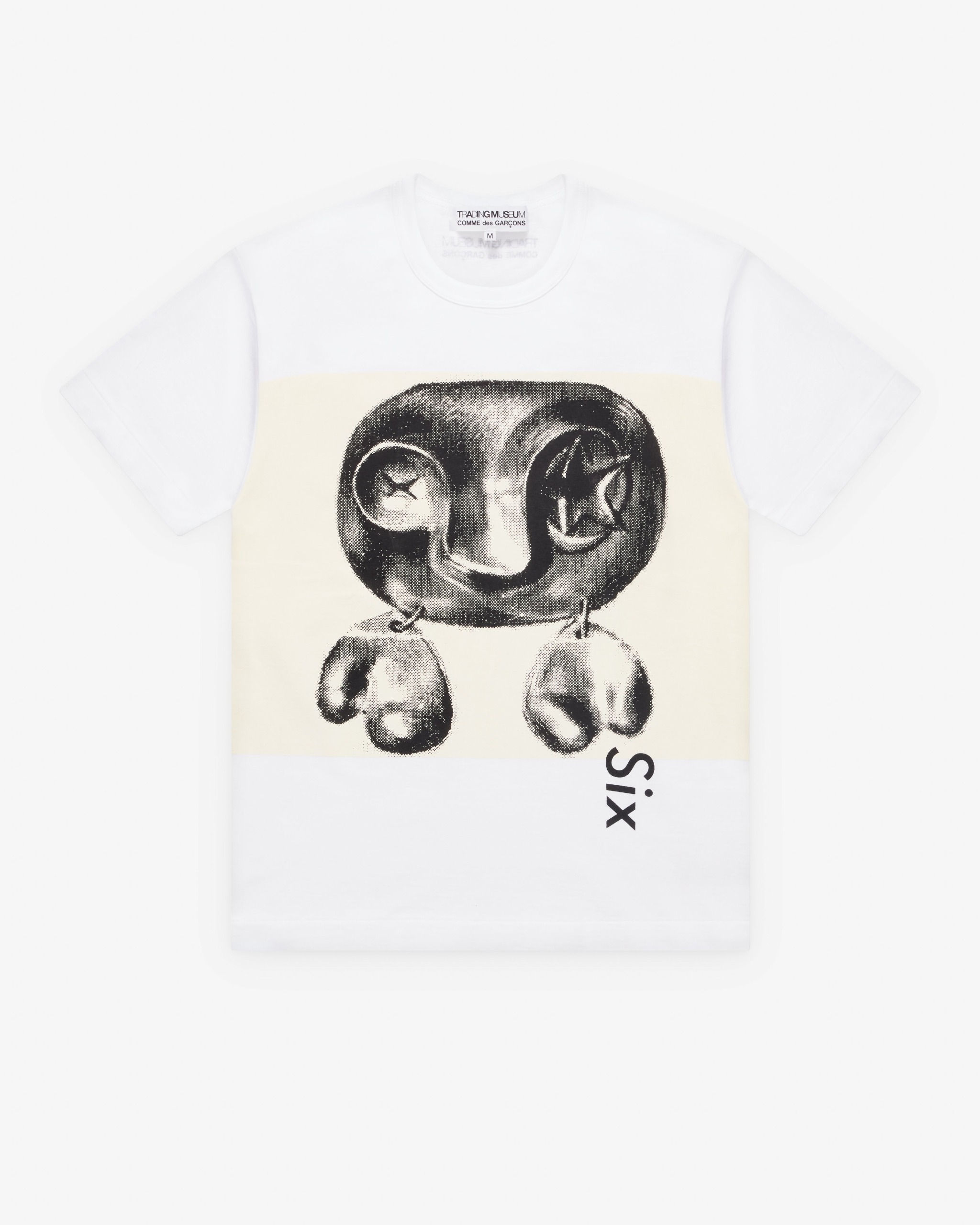 Comme Des Gar&amp;ccedil;ons - Six Magazine Sculpture Print T-Shirt - (white