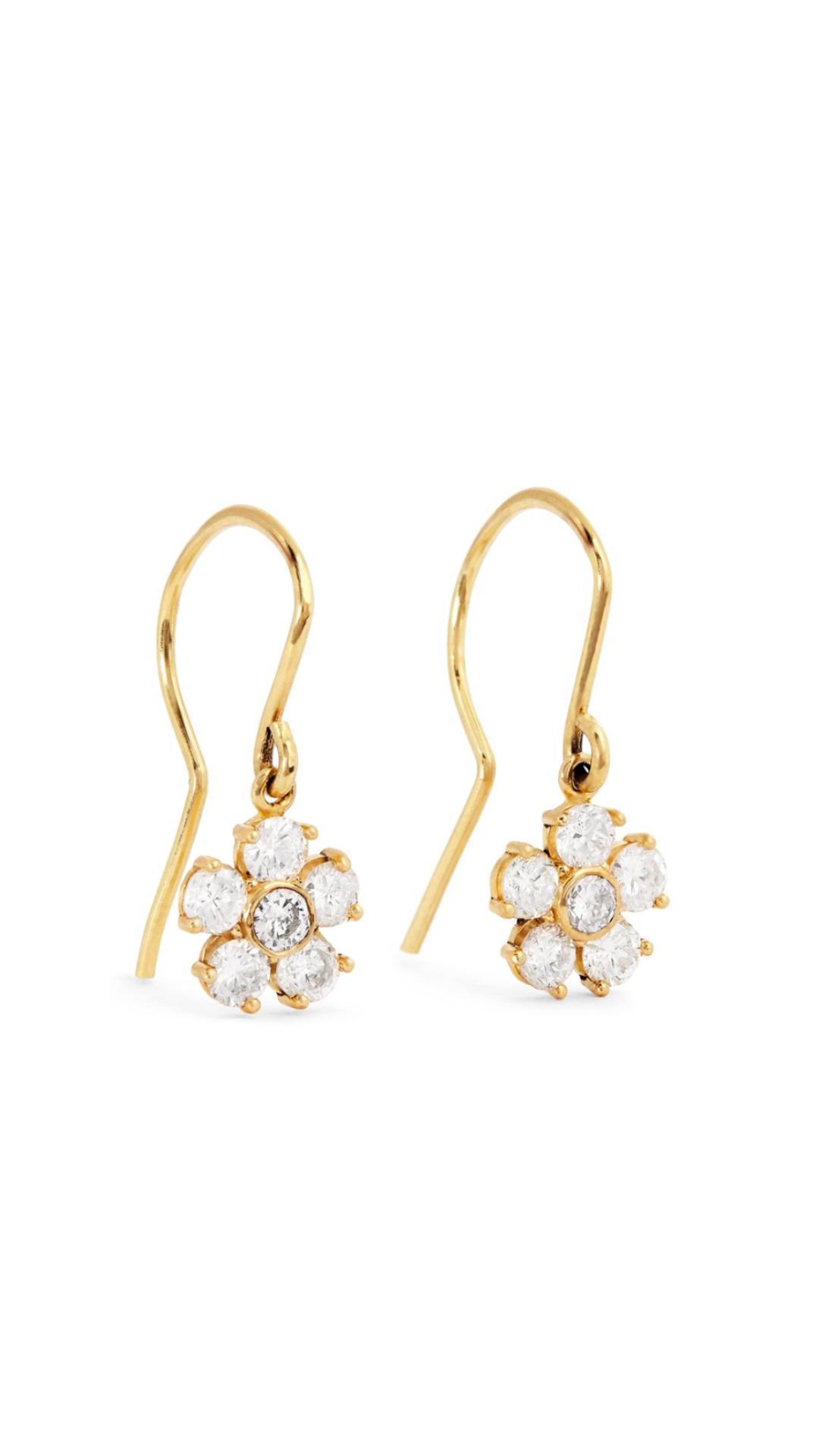 Jennifer Meyer, Jennifer Meyer Large Yellow Gold and Diamond Edith Earrings