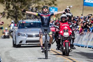 Toms Skujins (Hincapie Racing Team) solos in for the win