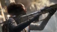 Arc Raiders trailer screenshot of woman holding a rifle