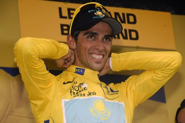 Alberto Contador handled all the Schleck brothers threw at him today as he remains firmly in the race lead.