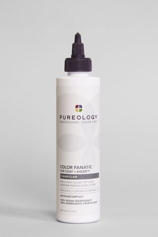 Pureology Color Fanatic Top Coat + Clear Gloss, shot in Marie Claire's studio, one of the best hair glosses