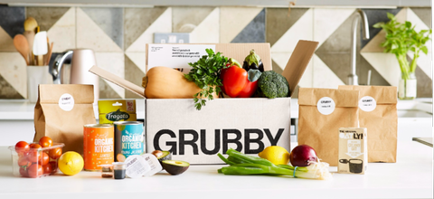 Grubby recipe box on kitchen counter