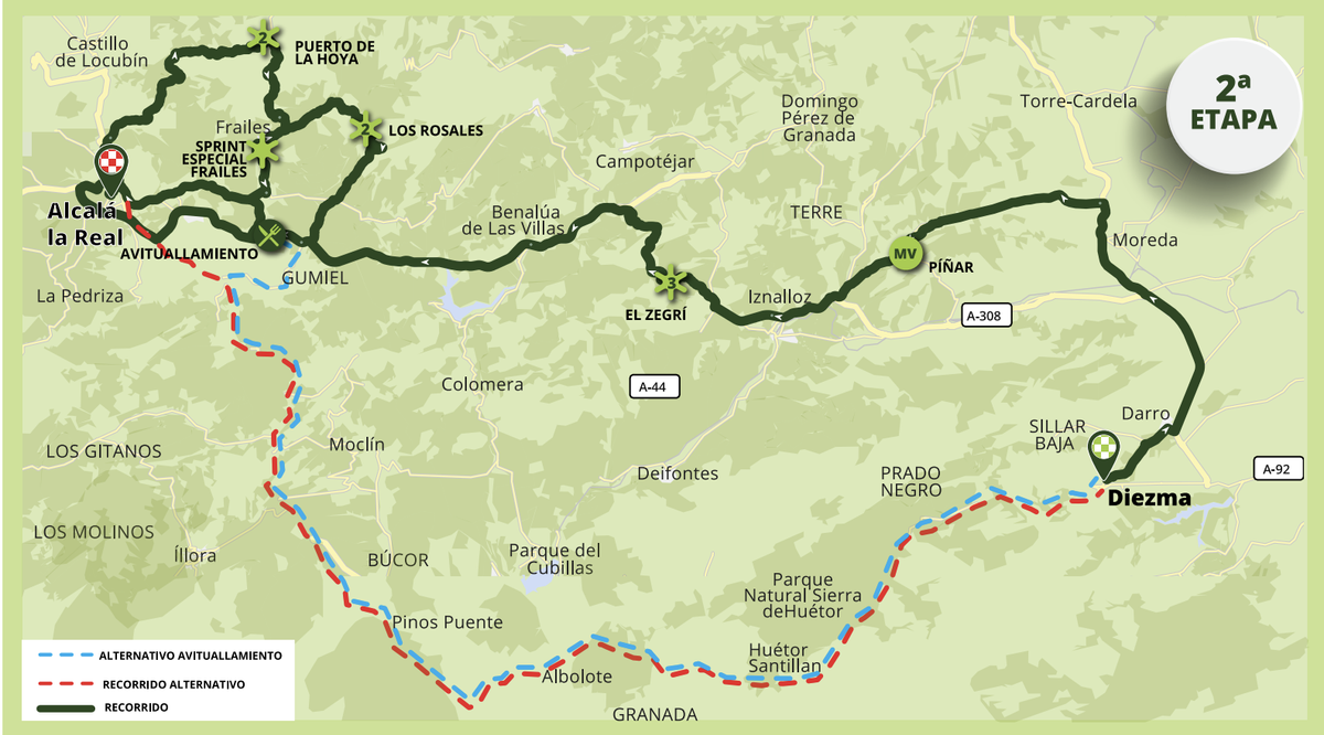 Maps and profiles for the 2023 Vuelta a Andalucia Ruta del Sol
