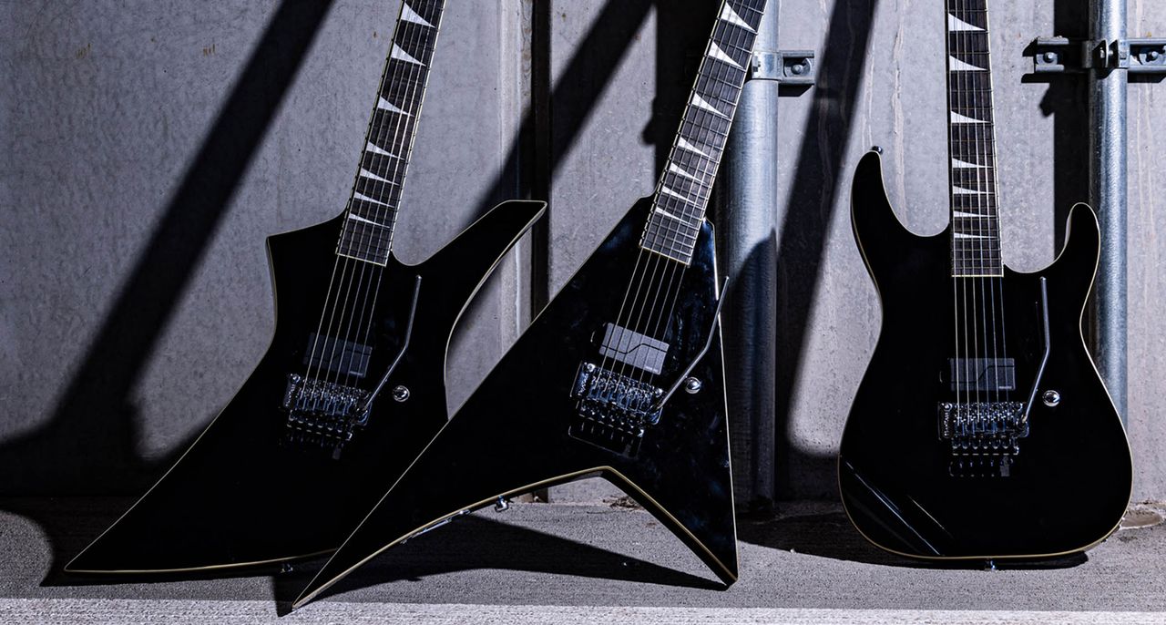Jackson Pro Plus Pure Metal Series: the new limited range strips the Soloist, Rhoads and Kelly down with a single Fishman bridge humbucker, Floyd Rose and black finishes as standard
