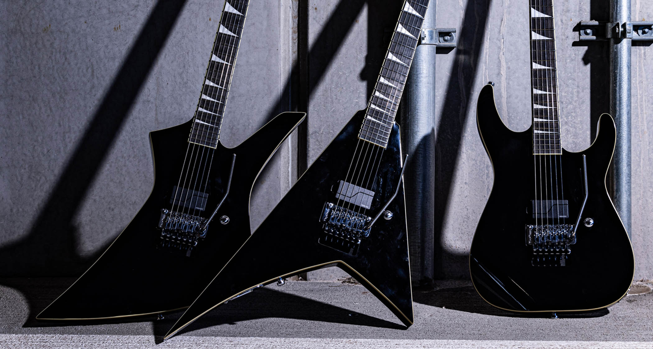 Jackson Pro Plus Pure Metal Series: the new limited range strips the Soloist, Rhoads and Kelly down with a single Fishman bridge humbucker, Floyd Rose and black finishes as standard