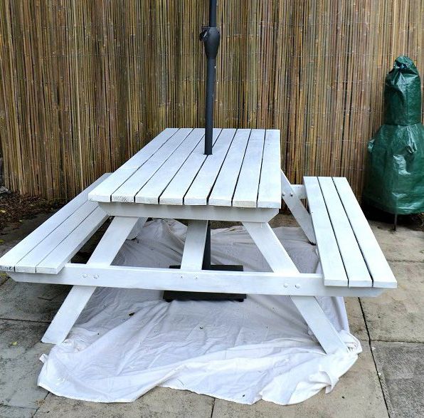 Looking for upcycle ideas? Transform an old garden table in five easy