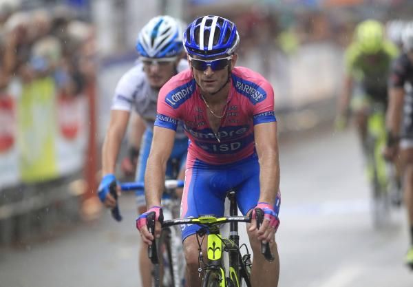 Michele Scarponi (Lampre-ISD) in Merate at the Giro di Padania.