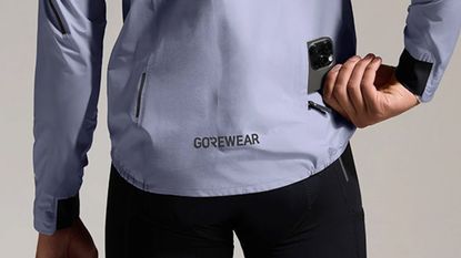 Close up details of a Gorewear jacket