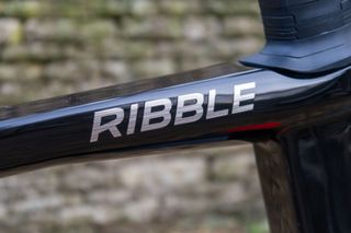 Ribble logotype on Ribble Allroad SL R toptube