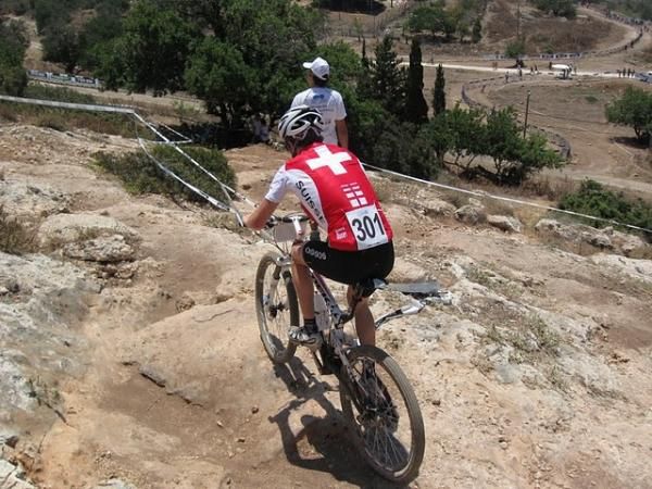 Mathias Fl&uuml;ckiger (Switzerland) on his way to a win.
