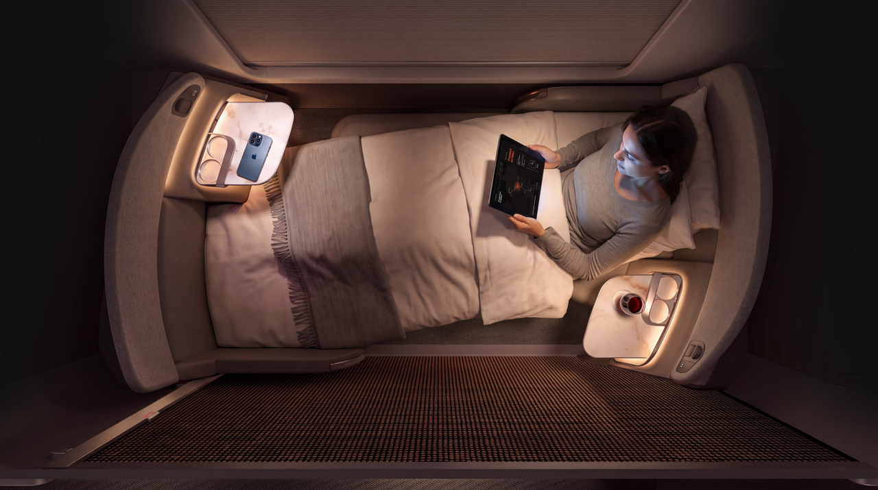 Business Class nighttime configuration