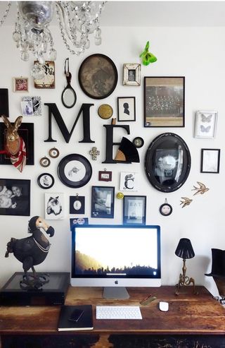 gallery wall ideas of eclectic gallery wall objects