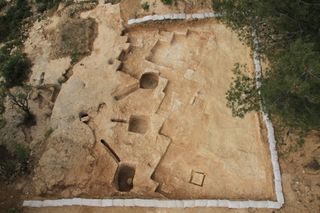 Skyview of the ritual bath