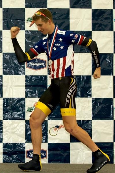 That fine specimen, 1km TT Espoir champion, Taylor Phinney