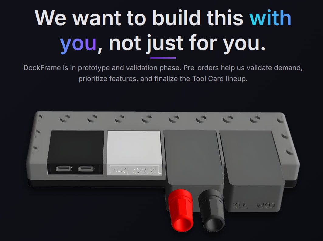 DockFrame prototype