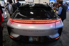 A Faraday Future FF91 electric vehicle