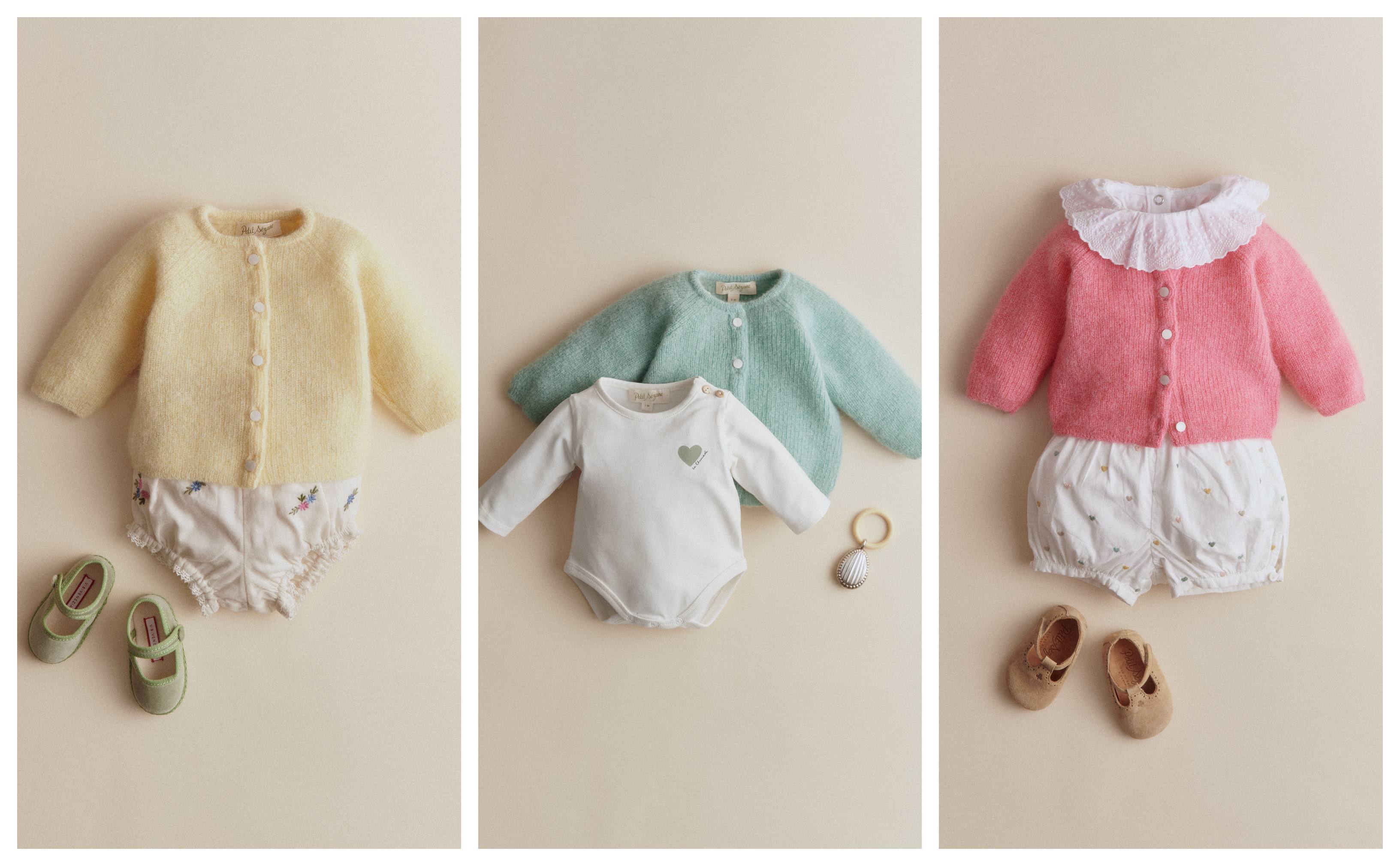 S&amp;eacute;zane Gaspard sweaters for newborns as part of the S&amp;eacute;zane newborn collection