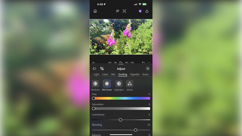 Adobe Premiere on iPhone during our review