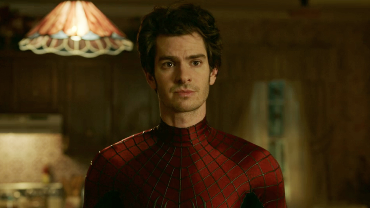 Andrew Garfield's return as Peter Park Spider-Man in Spider-Man: No Way Home (2021).