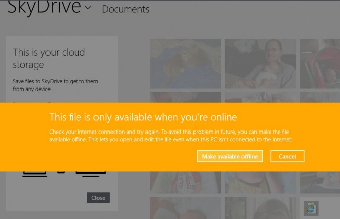 SkyDrive Doesn't Store All Files Offline