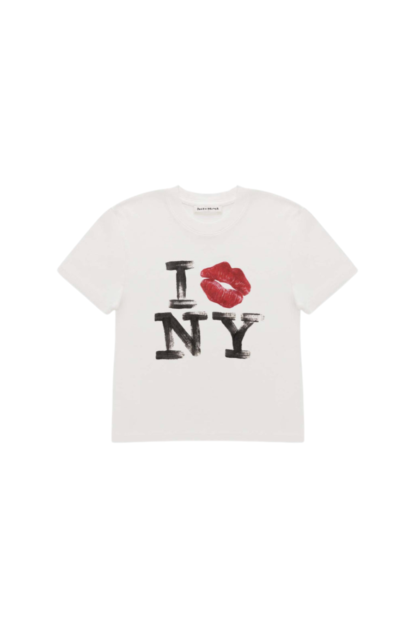 DUKE + DEXTER, I Kiss Ny Vintage Baby Tee