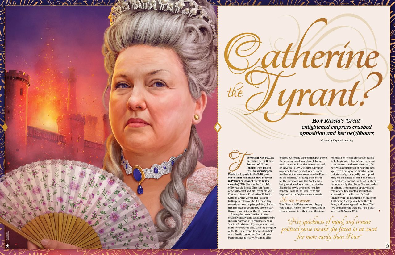Catherine the Tyrant feature spread, All About History 127