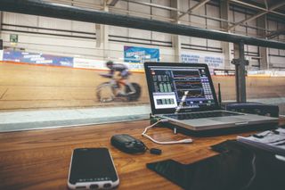 Data being collected from a track session
