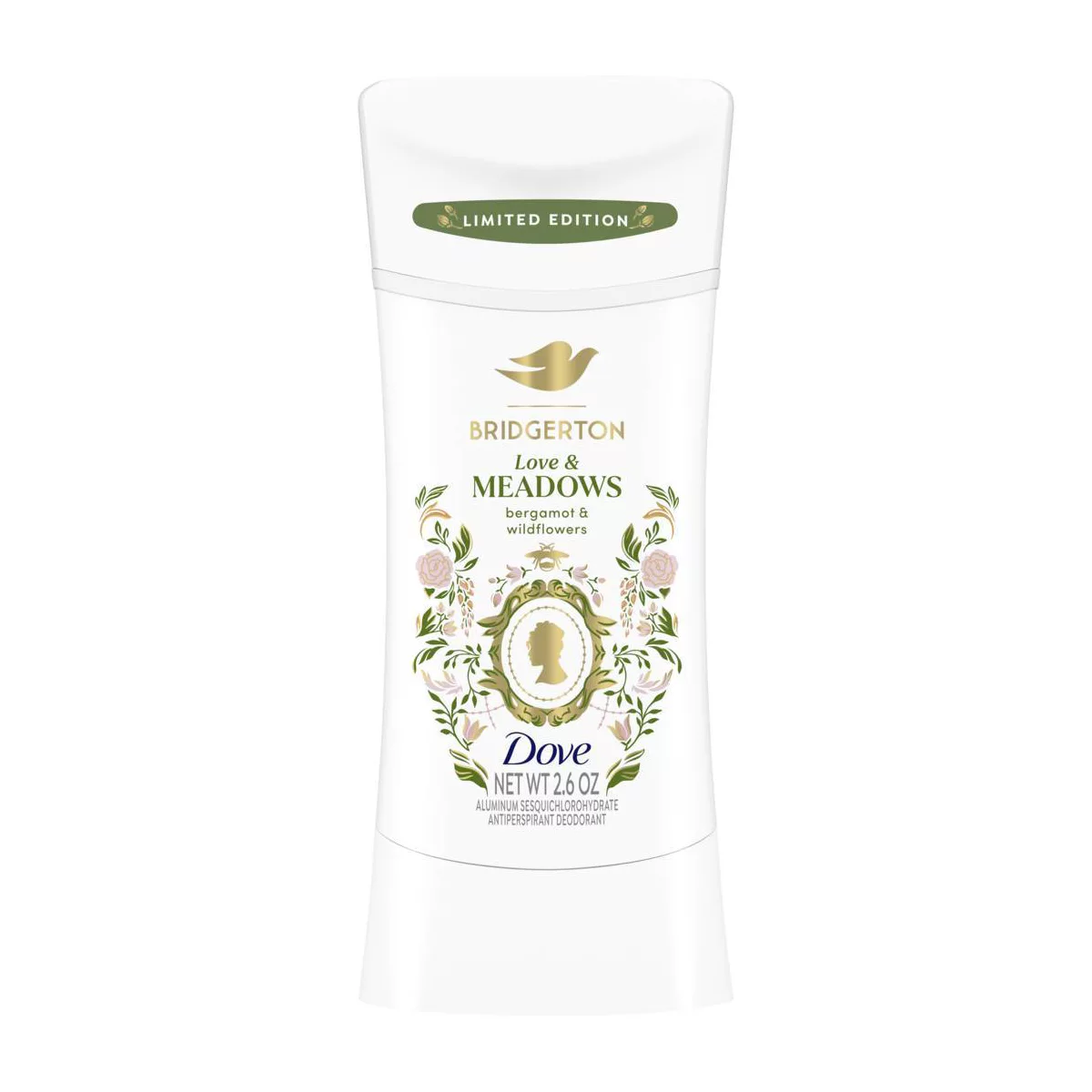 Dove Beauty Limited Edition Bridgerton Antiperspirant U0026#38; Deodorant Stick - Love U0026#38; Meadows - Bergamot U0026#38; Wildflowers Scent - 2.6oz