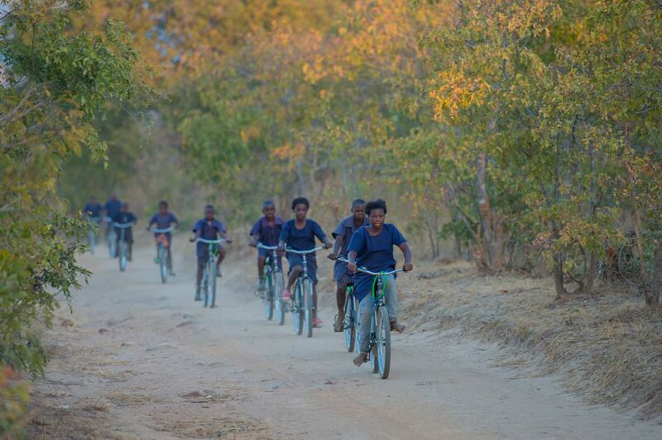 Many children in rural areas of developing nations have to travel vast distances on rough terrain to get to school