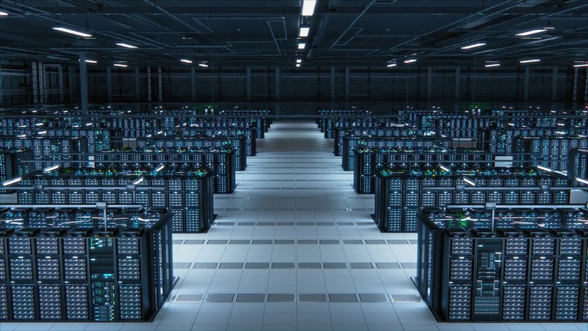 Stock image of a data center