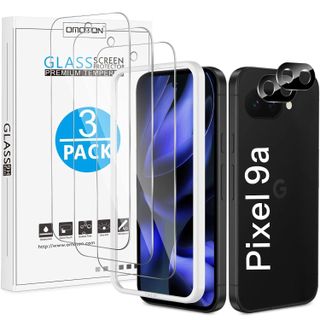 OMOTON Google Pixel 9a 3 Pack Tempered Glass Screen Protector