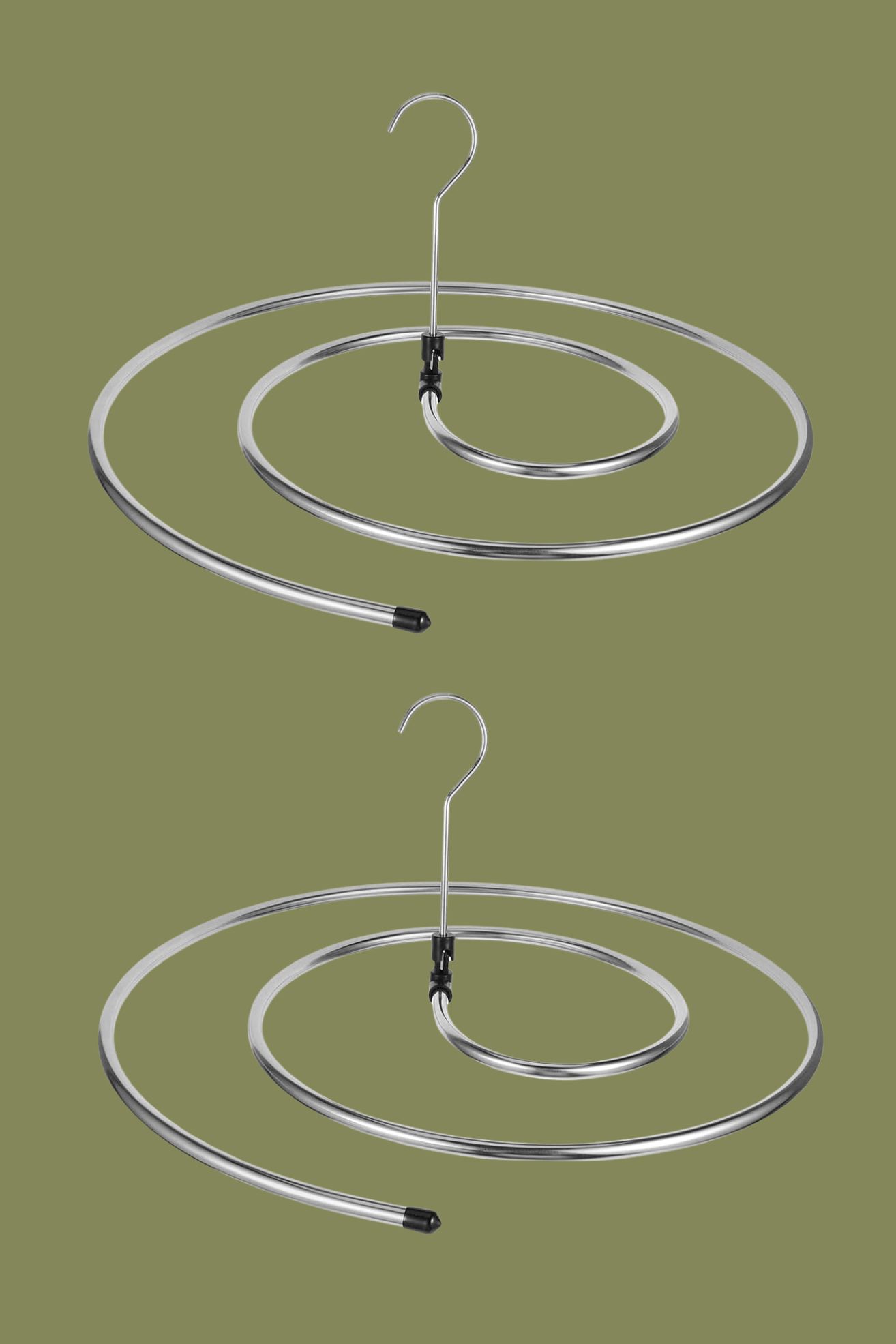 PRETYZOOM, Spiral Drying Rack Hanger, Set of 2