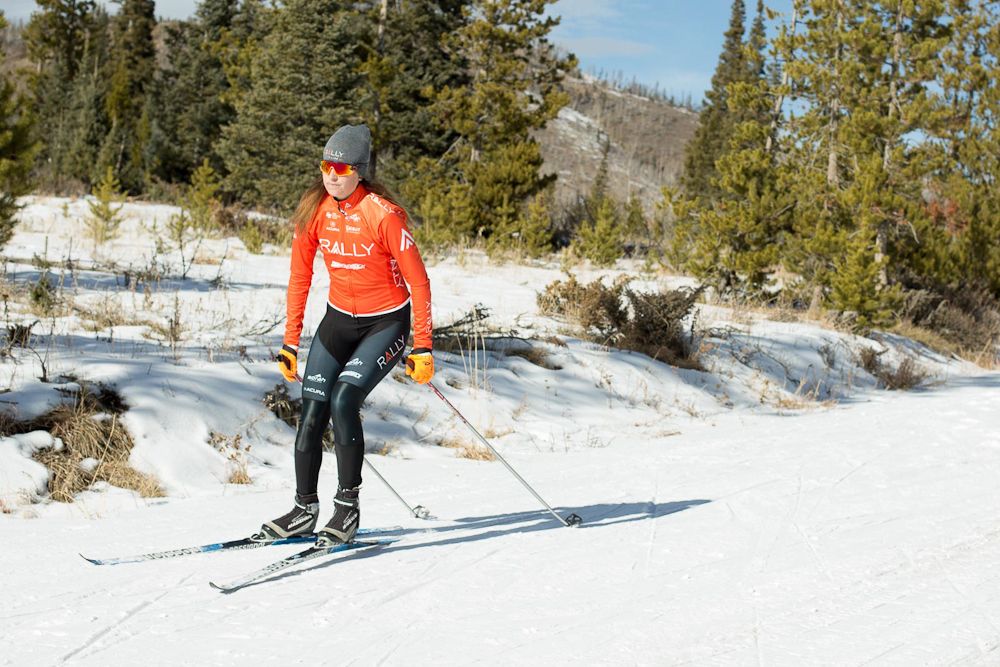 Abby Mickey's cross country ski skills impressed at Rally winter camp
