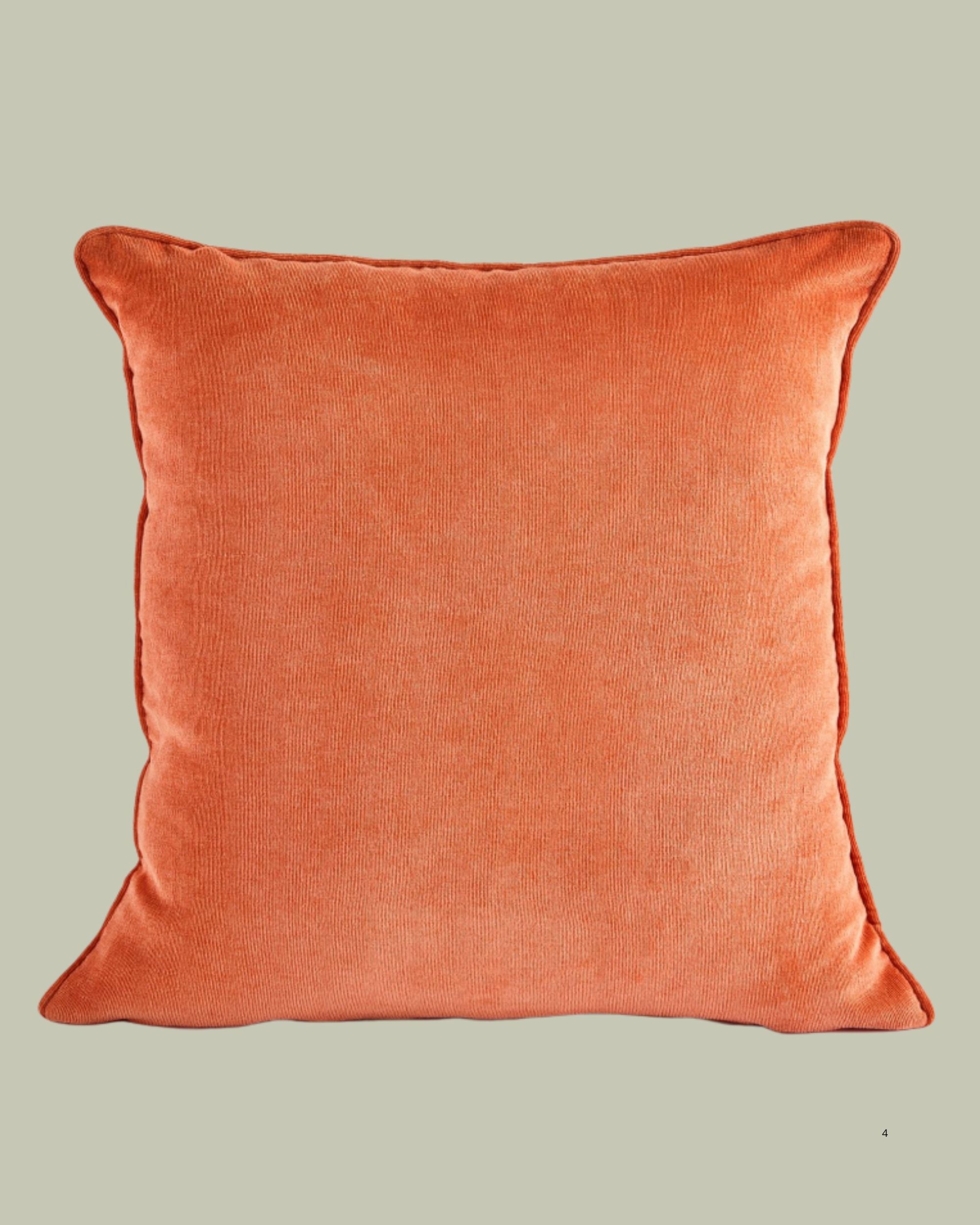 Next, Light Orange Soft Velour Cushion