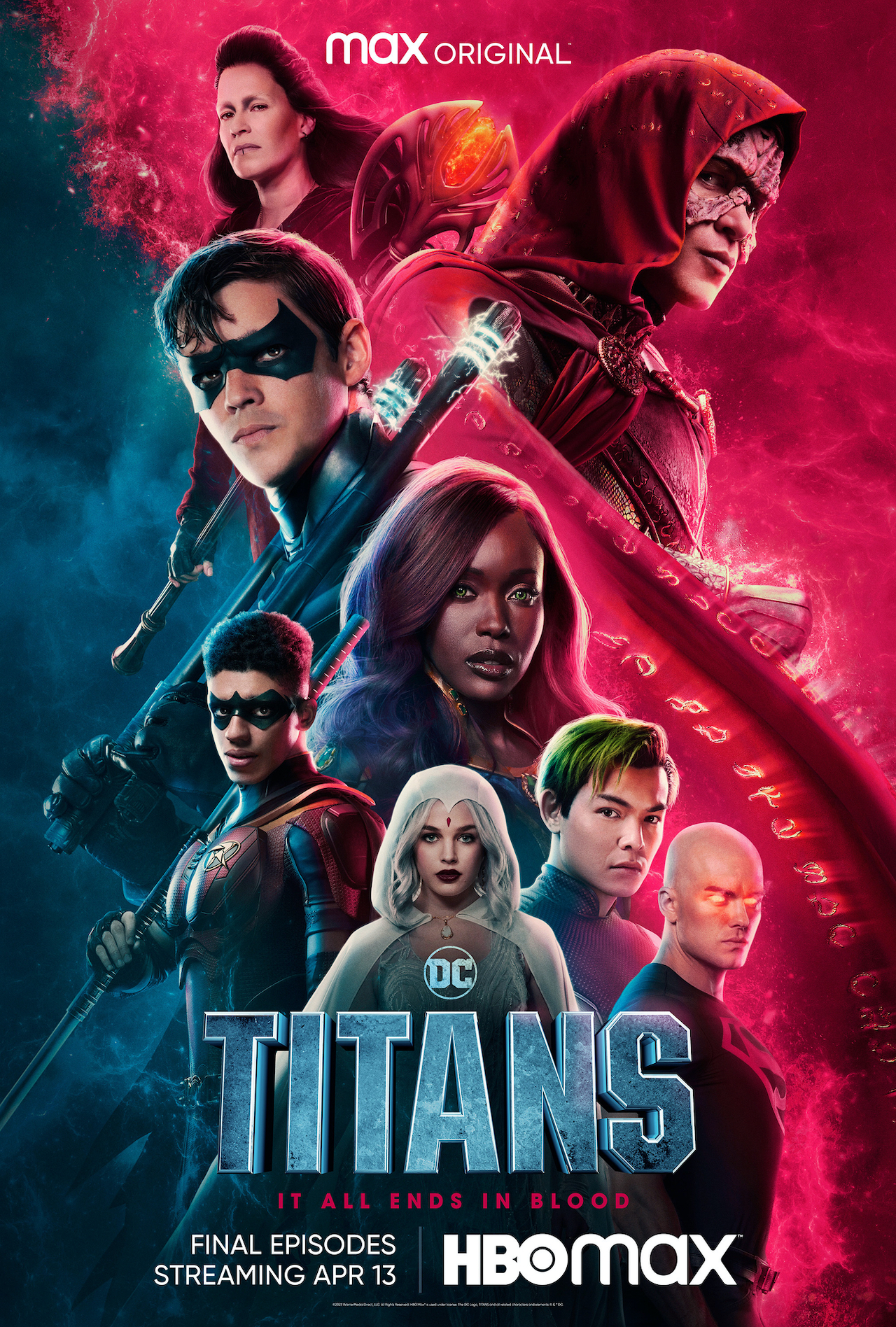 Titans Staffel 4, Teil 2 Poster der Hauptfiguren