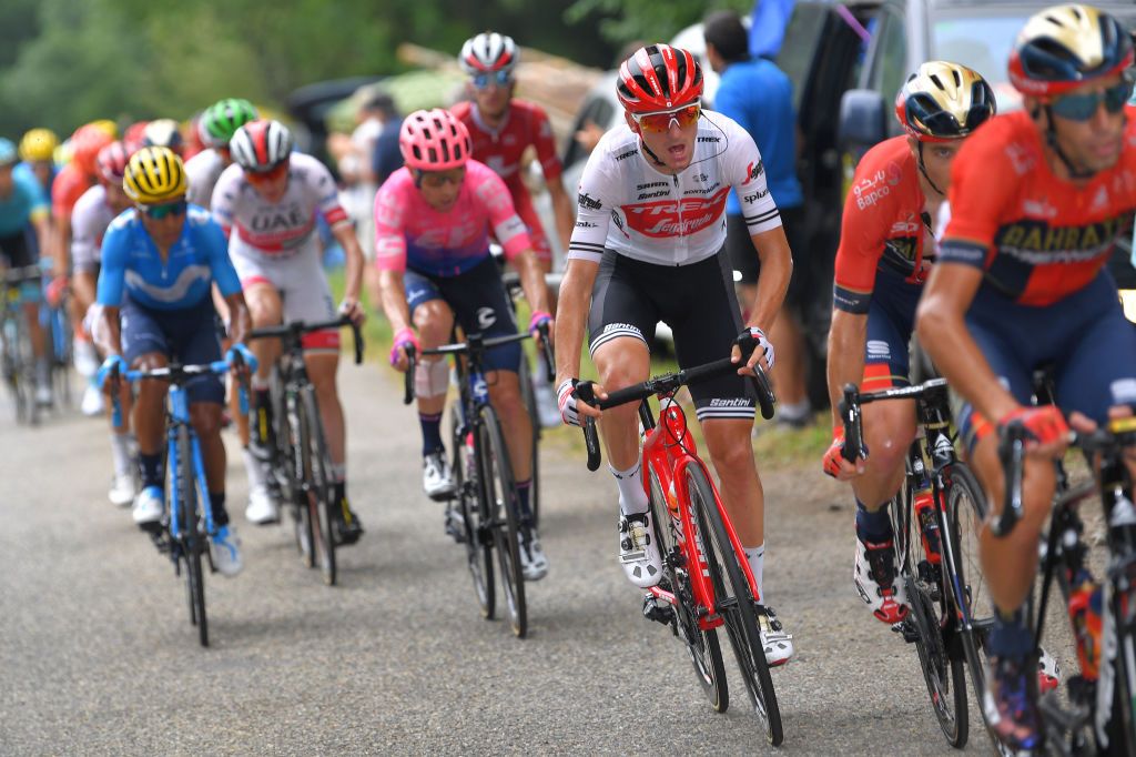 Giulio Ciccone (Trek-Segafredo) in the break on stage 15