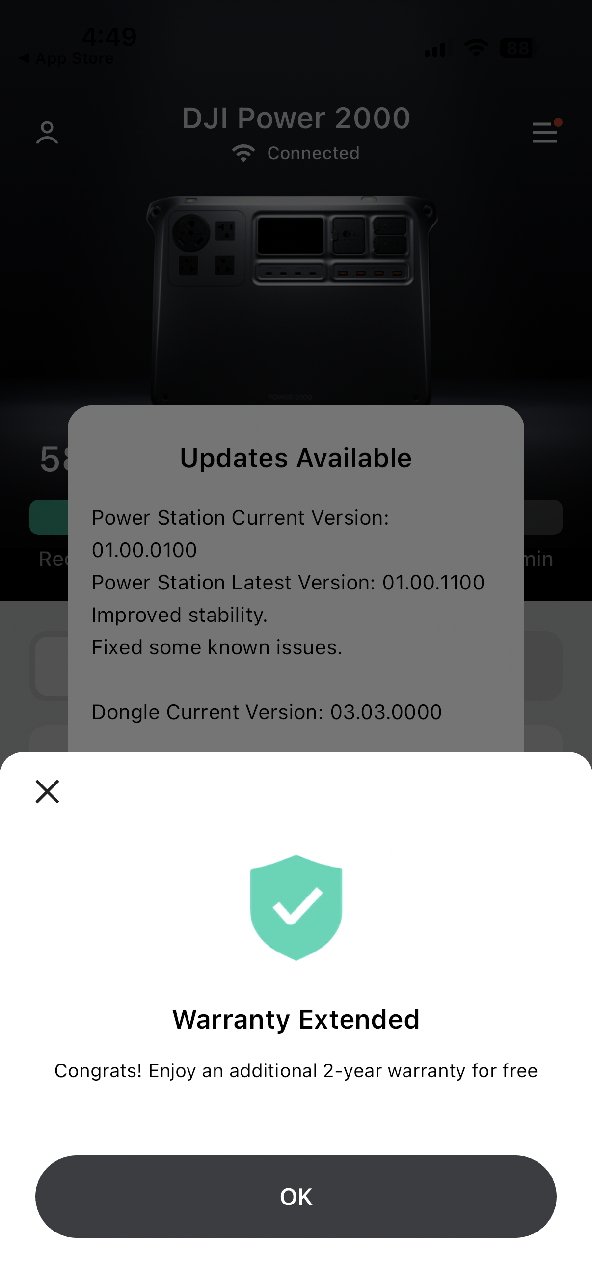 DJI Home App - Warranty Extended