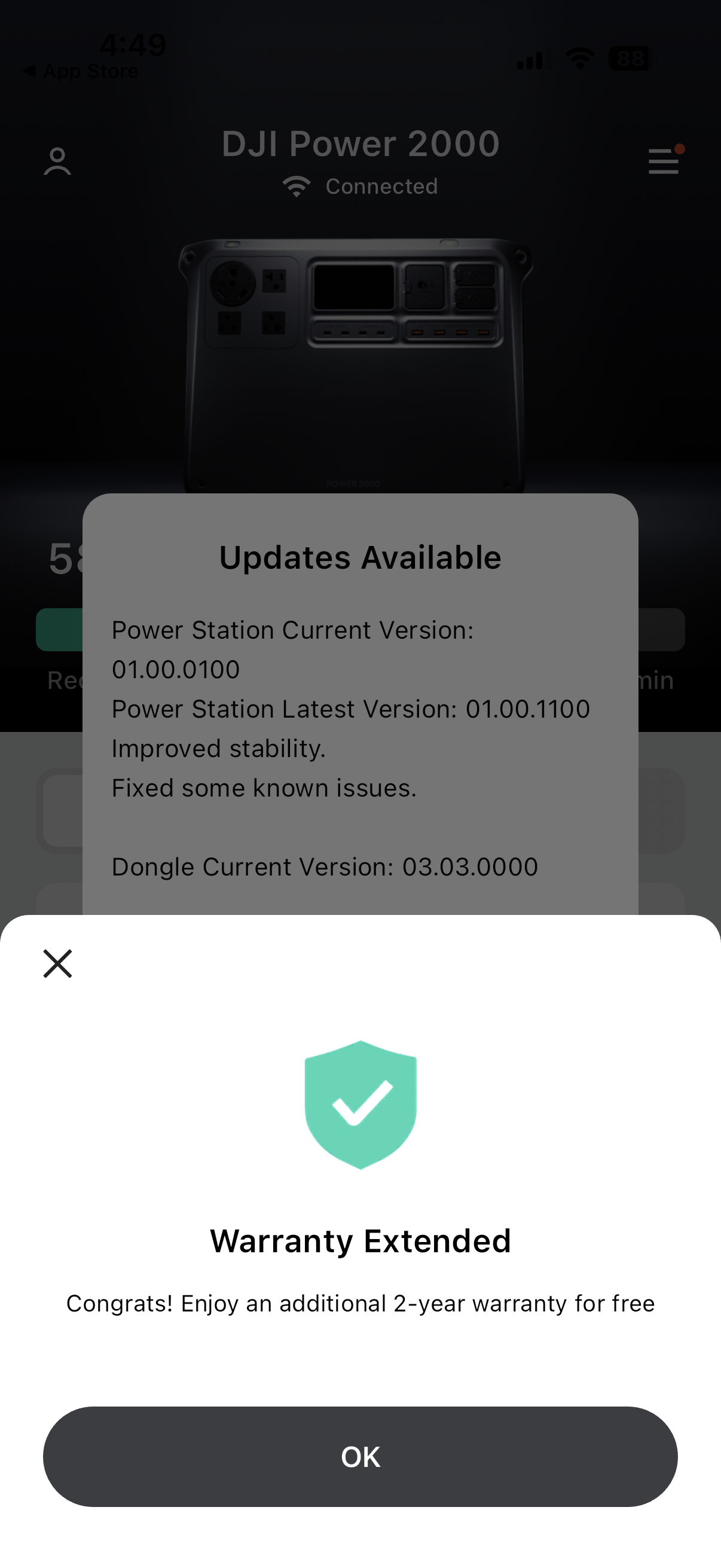 DJI Home App - Warranty Extended