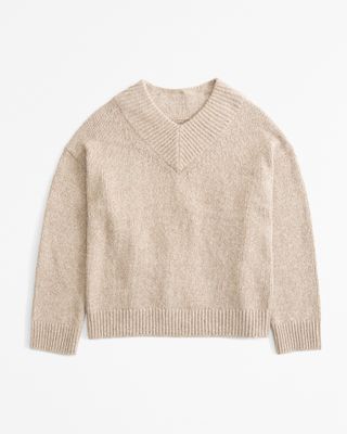 abercrombie, Textural V-Neck Sweater