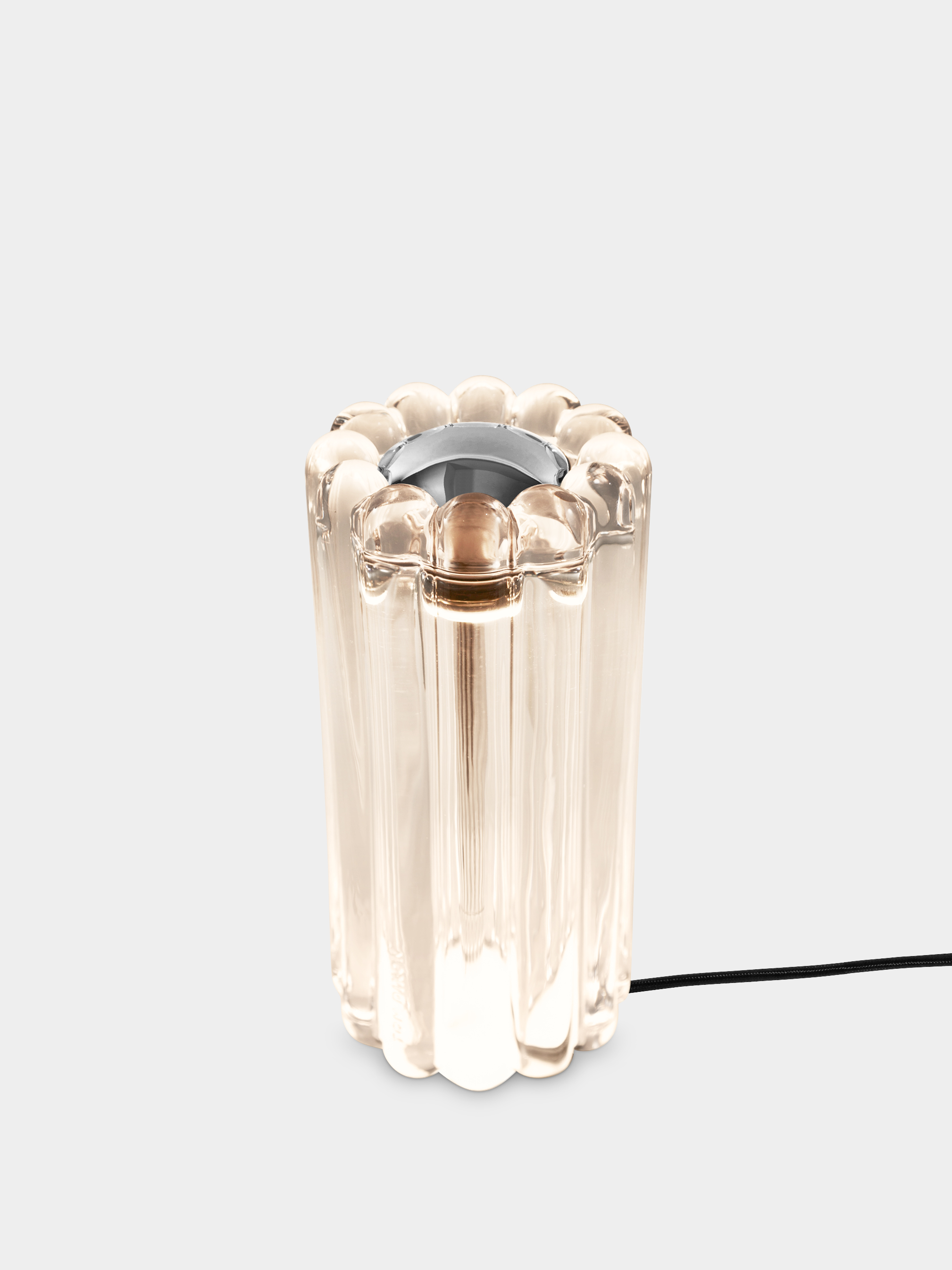 Press Table Light in Clear Pressed Glass | Tom Dixon