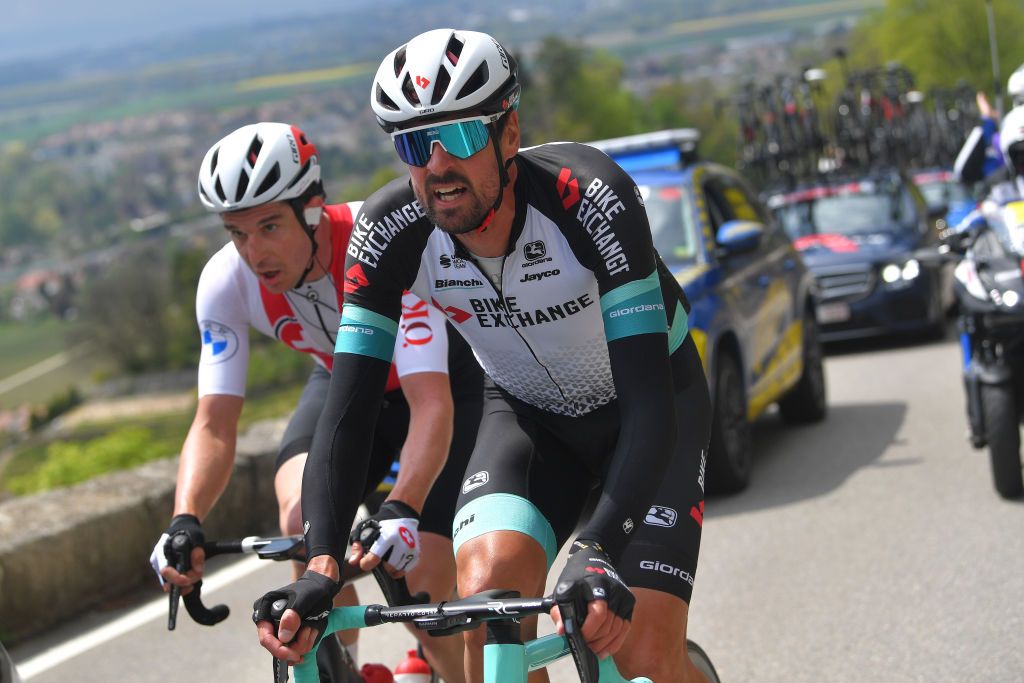 SAINTIMIER SWITZERLAND APRIL 29 Sam Bewley of New Zealand and Team BikeExchange during the 74th Tour De Romandie 2021 Stage 2 a 1657km stage from La Neuveville to SaintImier TDR2021 TDRnonstop UCIworldtour on April 29 2021 in SaintImier Switzerland Photo by Luc ClaessenGetty Images
