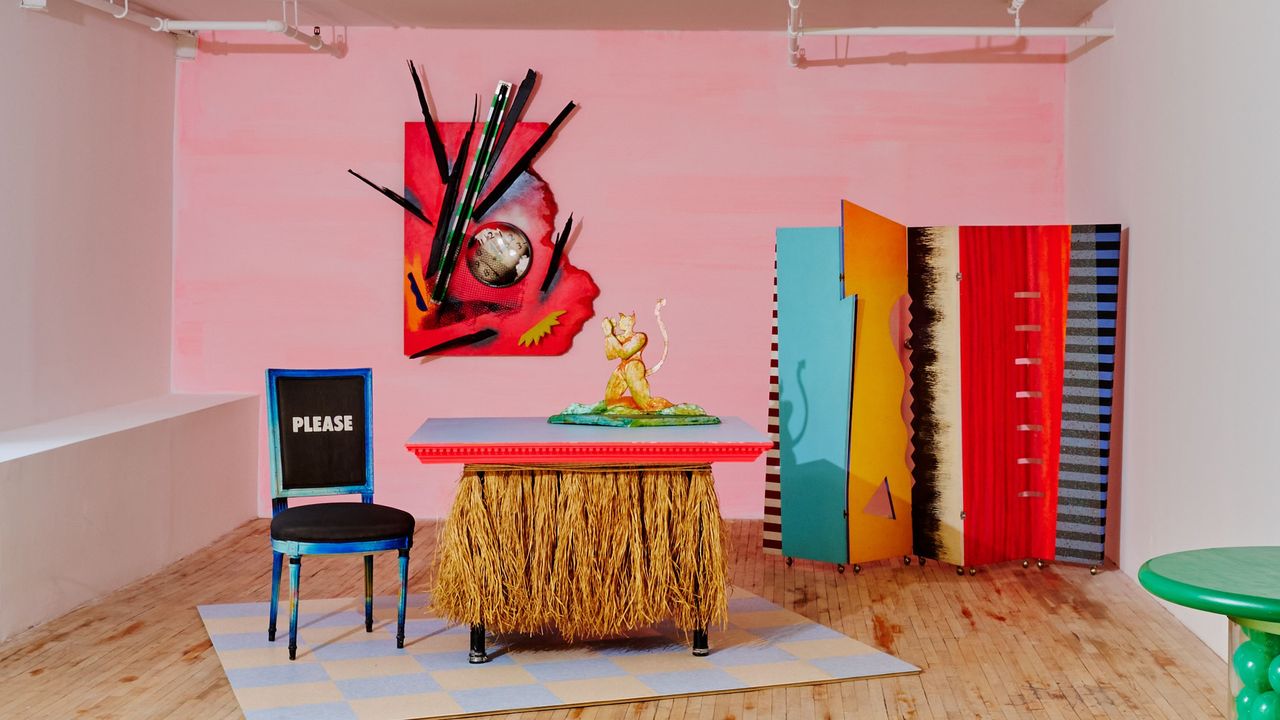 Colourful Day-Glo furniture by Dan Friedman