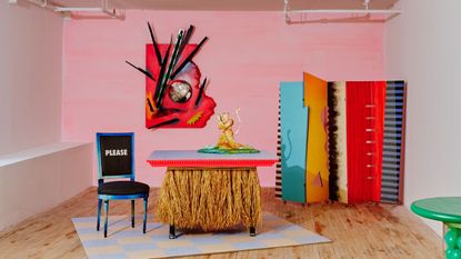 Colourful Day-Glo furniture by Dan Friedman