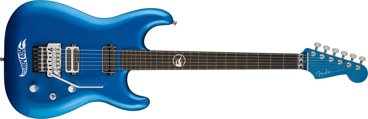 Fender Twin Mill Strat, Floral Blue
