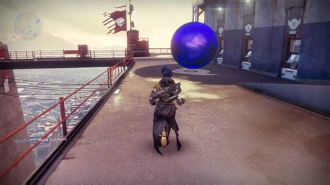 How To Get The Huge Traveller Ball In The Tower In Destiny Gamesradar